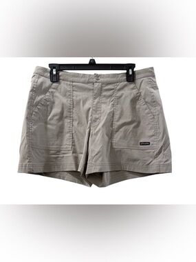 Athleta Trekkie women’s Large khaki hiking or utility shorts